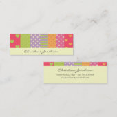 Patchwork-stijl Roepen Mini Visitekaartje (Voorkant / Achterkant)