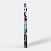 Patchwork stijl, waterverf collage patroon. iPhone hoesje (Rechterkant)