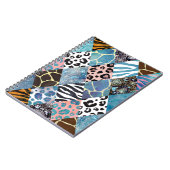 Patchwork stijl, waterverf collage patroon. notitieboek (Linkerzijde)