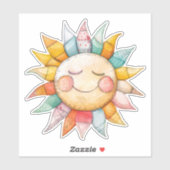 Patchwork Sun Sticker (Vel)