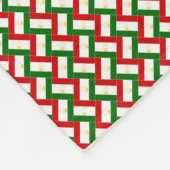 Patchwork Tadzjikistan Vlag Patroon Fleece Deken (Hoek)