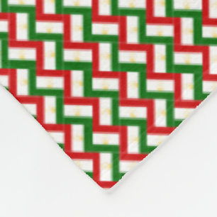 Patchwork Tadzjikistan Vlag Patroon Fleece Deken