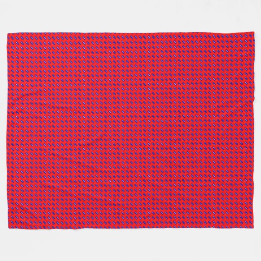 Patchwork Taiwan Vlag patroon Fleece Deken (Voorkant (Horizontaal))