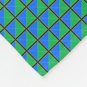 Patchwork Tanzania Vlag Patroon Fleece Deken (Hoek)