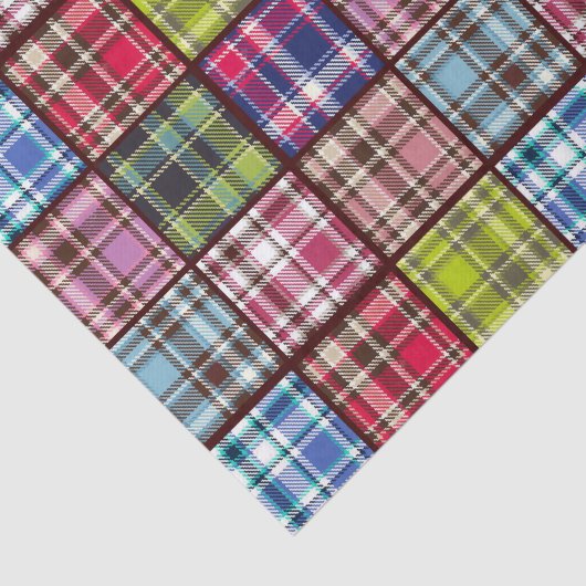 Patchwork Tartan | Scottish Fabric Style Tissuepapier (Detail)