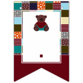 Patchwork Teddy Bear, Baby shower Vlaggetjes (Tweede vlag)