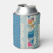 Patchwork Tegels Naadloos Patroonontwerp Blikjeskoeler (Blikje Voorkant)