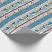 Patchwork Tegels Naadloos Patroonontwerp Cadeaupapier (Hoek)
