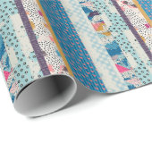 Patchwork Tegels Naadloos Patroonontwerp Cadeaupapier (Rol Hoek)