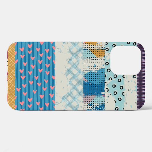 Patchwork Tegels Naadloos Patroonontwerp Case-Mate iPhone Case (Achterkant (horizontaal))