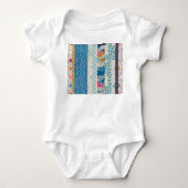 Patchwork Tegels Naadloos Patroonontwerp Romper (Voorkant)