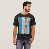 Patchwork Tegels Naadloos Patroonontwerp T-shirt (Voorkant volledig)