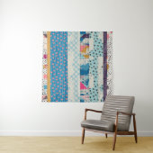 Patchwork Tegels Naadloos Patroonontwerp Wandkleed (In situ)