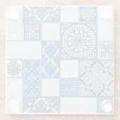 Patchwork tegels, naadloze achtergrond. glazen onderzetter (Achterkant)