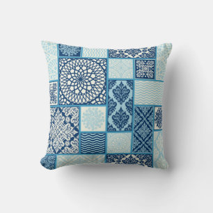 Patchwork tegels, naadloze achtergrond. kussen