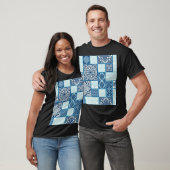 Patchwork tegels, naadloze achtergrond. t-shirt (Unisex)