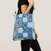 Patchwork tegels, naadloze achtergrond. tote bag (Dichtbij)