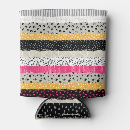Patchwork Tegels: Veelzijdig naadloos ontwerp. Blikjeskoeler (Voorkant)