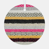 Patchwork Tegels: Veelzijdig naadloos ontwerp. Glas Ornament (Achterkant)