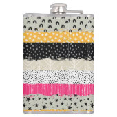 Patchwork Tegels: Veelzijdig naadloos ontwerp. Heupfles (Achterkant)