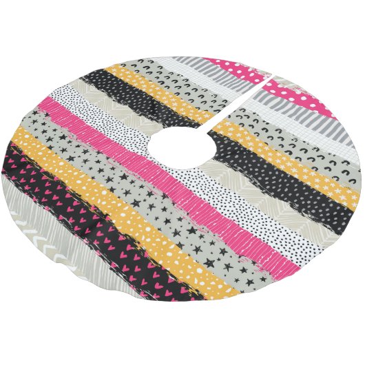 Patchwork Tegels: Veelzijdig naadloos ontwerp. Kerstboom Rok (Gekanteld)