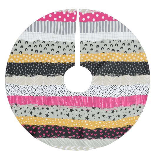 Patchwork Tegels: Veelzijdig naadloos ontwerp. Kerstboom Rok (Voorkant)