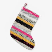 Patchwork Tegels: Veelzijdig naadloos ontwerp. Kleine Kerstsok (Voorkant (Hangend))