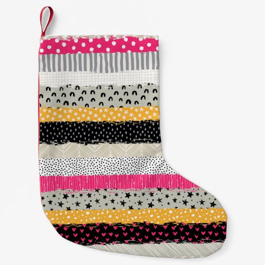 Patchwork Tegels: Veelzijdig naadloos ontwerp. Kleine Kerstsok (Voorkant)