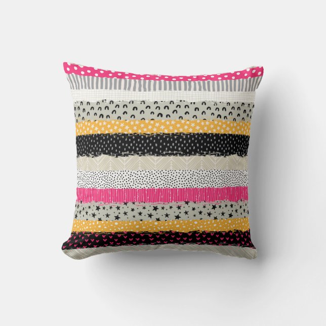 Patchwork Tegels: Veelzijdig naadloos ontwerp. Kussen (Voorkant)