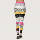 Patchwork Tegels: Veelzijdig naadloos ontwerp. Leggings (Achterkant)