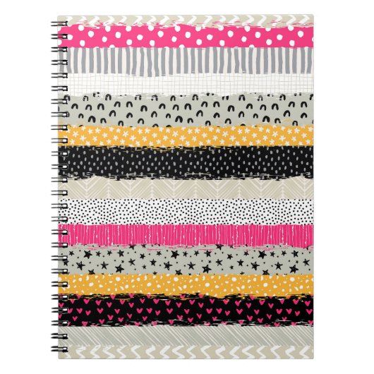 Patchwork Tegels: Veelzijdig naadloos ontwerp. Notitieboek (Voorkant)