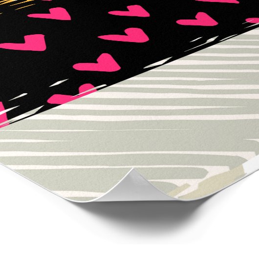 Patchwork Tegels: Veelzijdig naadloos ontwerp. Poster (Hoek)