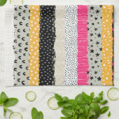 Patchwork Tegels: Veelzijdig naadloos ontwerp. Theedoek (Gevouwen)