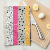 Patchwork Tegels: Veelzijdig naadloos ontwerp. Theedoek (Quarter Fold)