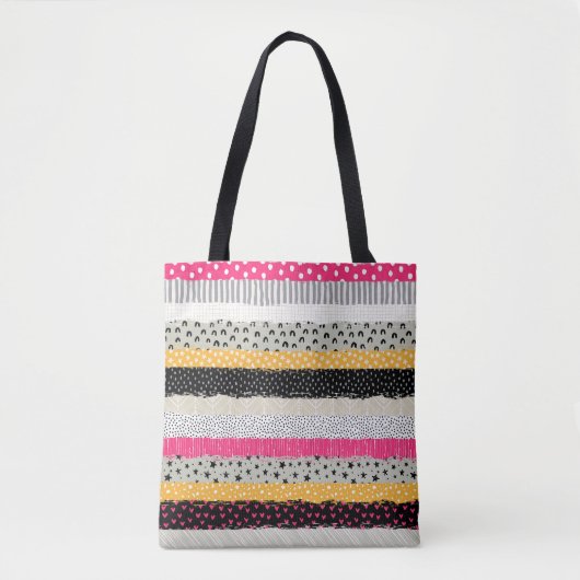 Patchwork Tegels: Veelzijdig naadloos ontwerp. Tote Bag (Voorkant)