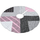 Patchwork tegels, vrij tekenpatroon. kerstboom rok (Gekanteld)