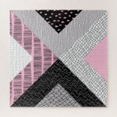 Patchwork tegels, vrij tekenpatroon. legpuzzel (Horizontaal)