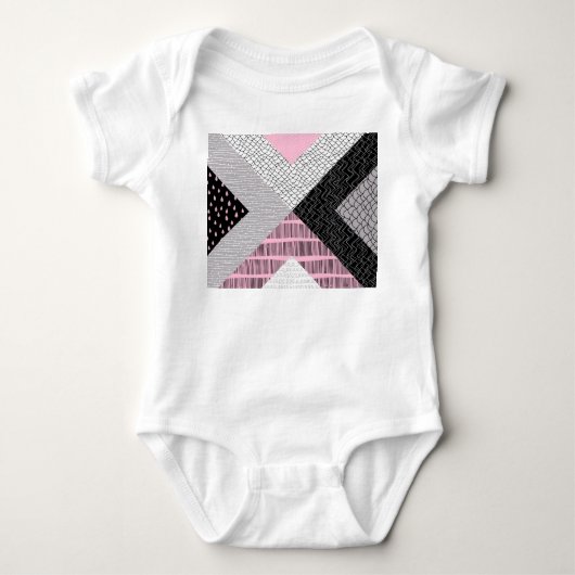 Patchwork tegels, vrij tekenpatroon. romper (Voorkant)