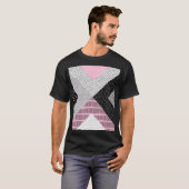 Patchwork tegels, vrij tekenpatroon. t-shirt (Voorkant volledig)