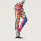 Patchwork textiel: naadloos patroon. leggings (Rechts)