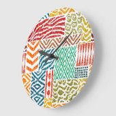 Patchwork texturen: Handgetekende dierenprint Grote Klok (Hoek)