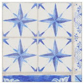 Patchwork Tile Modern Farmhouse Rustic Decor Art Stof (Close Up)