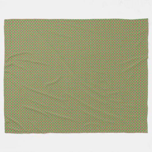 Patchwork Togo Vlag Patroon Fleece Deken (Voorkant (Horizontaal))