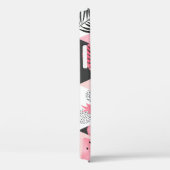 Patchwork Tropical: Flamingo Watermeloen Naadloos. Case-Mate iPhone Case (Achterkant / Rechts)