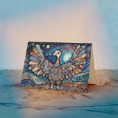 Patchwork Turkije Thanksgiving Wenskaart Kaart