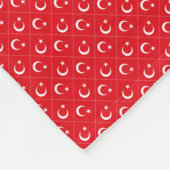 Patchwork Turkije vlag patroon Fleece Deken (Hoek)