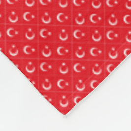 Patchwork Turkije vlag patroon Fleece Deken