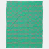 Patchwork Turkmenistan Vlag Patroon Fleece Deken (Voorkant)