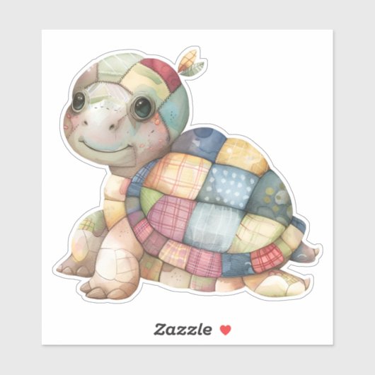 Patchwork Turtle Sticker (Vel)