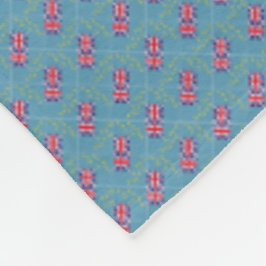 Patchwork Tuvalu Flag Pattern Fleece Deken